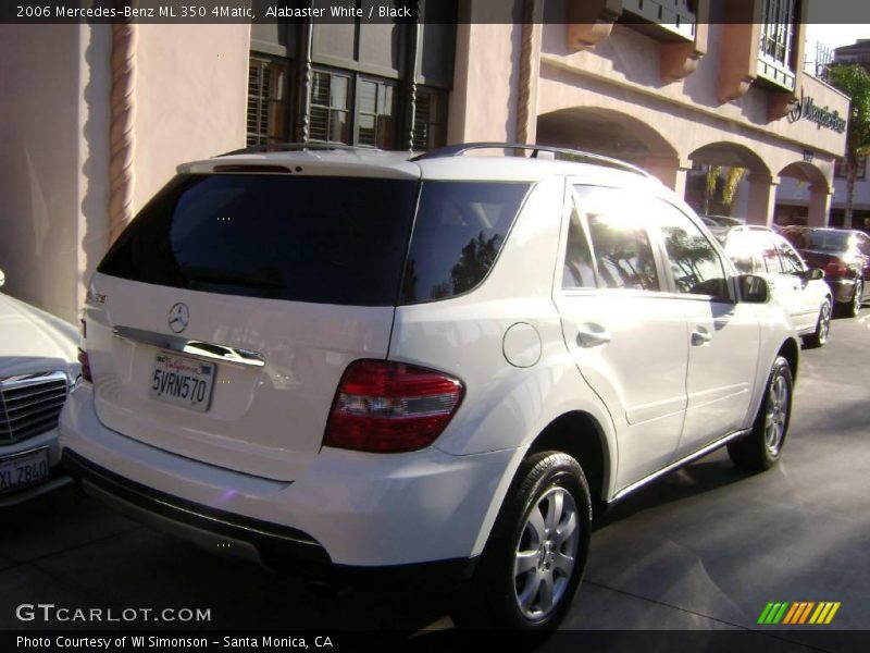 Alabaster White / Black 2006 Mercedes-Benz ML 350 4Matic