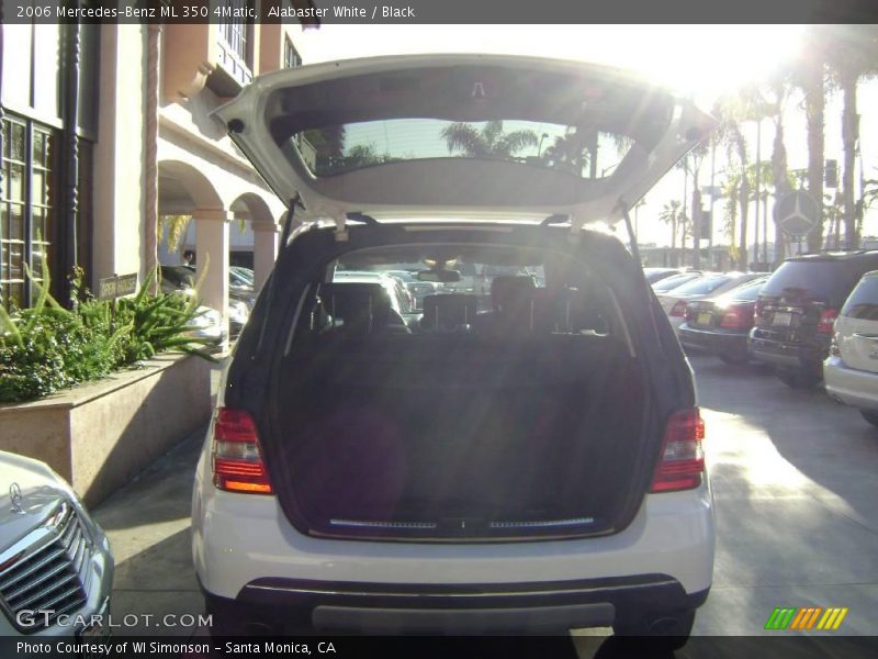Alabaster White / Black 2006 Mercedes-Benz ML 350 4Matic