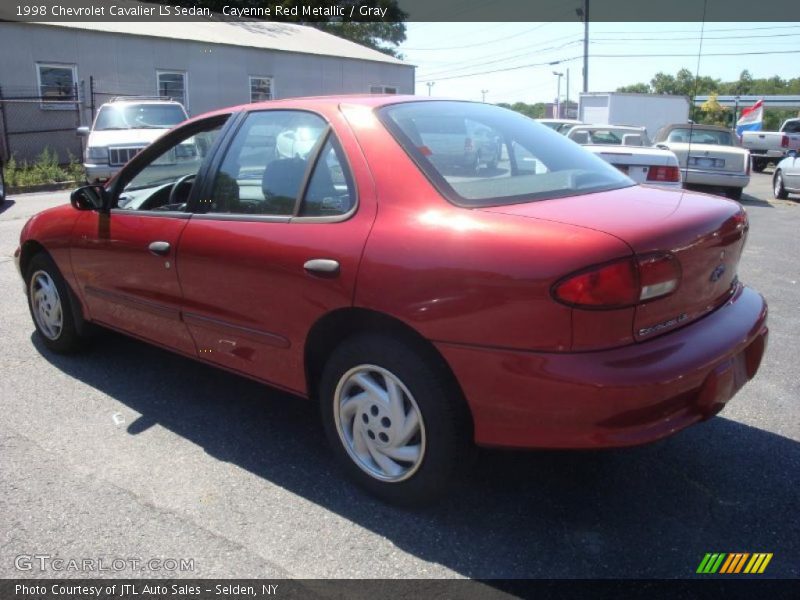 Cayenne Red Metallic / Gray 1998 Chevrolet Cavalier LS Sedan