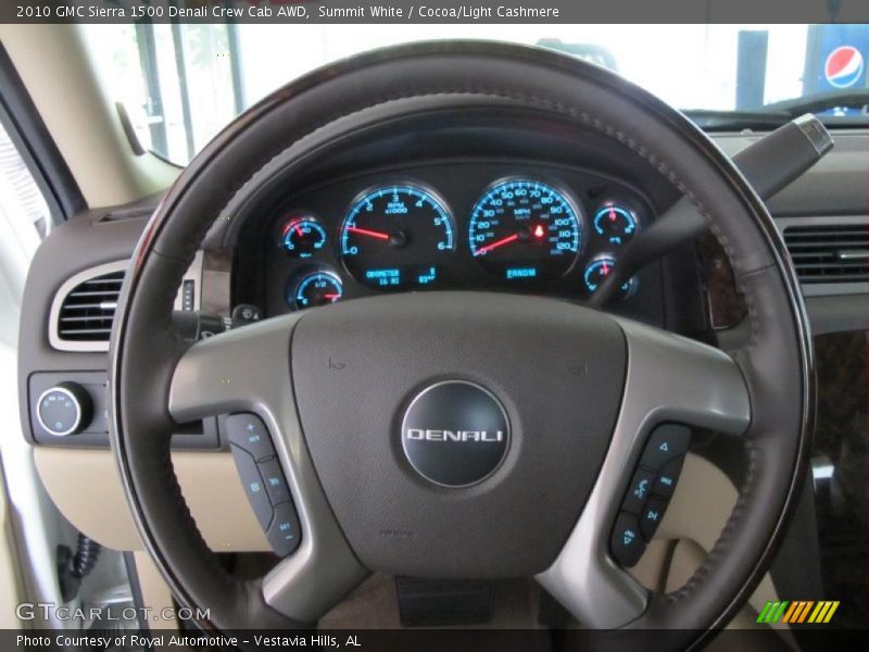 Summit White / Cocoa/Light Cashmere 2010 GMC Sierra 1500 Denali Crew Cab AWD