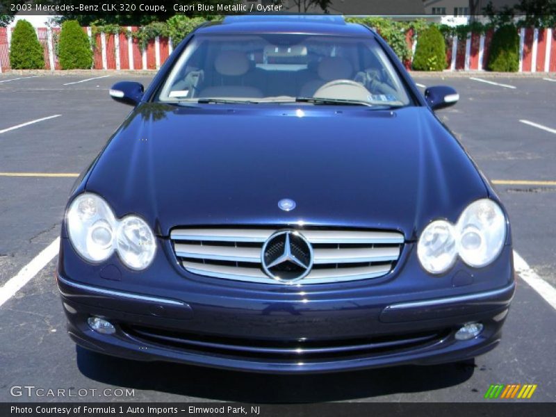 Capri Blue Metallic / Oyster 2003 Mercedes-Benz CLK 320 Coupe