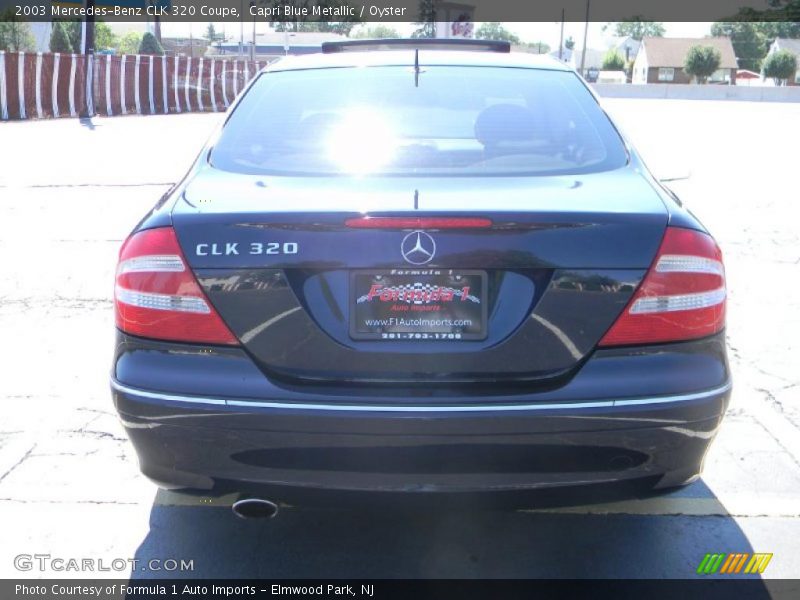 Capri Blue Metallic / Oyster 2003 Mercedes-Benz CLK 320 Coupe