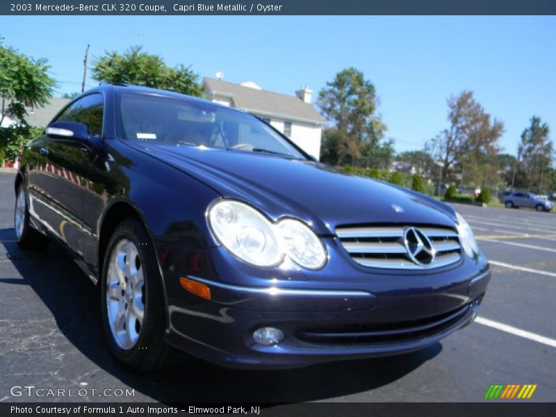 Capri Blue Metallic / Oyster 2003 Mercedes-Benz CLK 320 Coupe