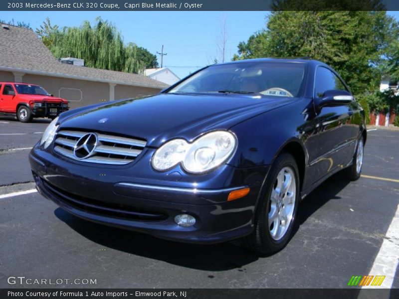 Capri Blue Metallic / Oyster 2003 Mercedes-Benz CLK 320 Coupe