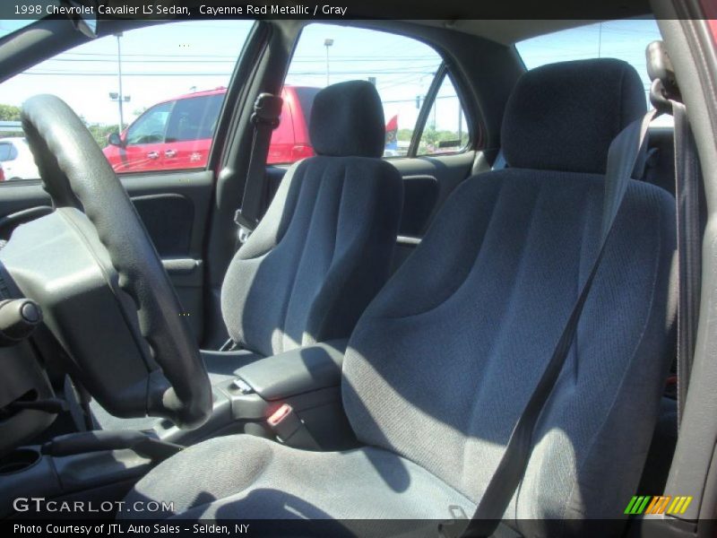 Cayenne Red Metallic / Gray 1998 Chevrolet Cavalier LS Sedan