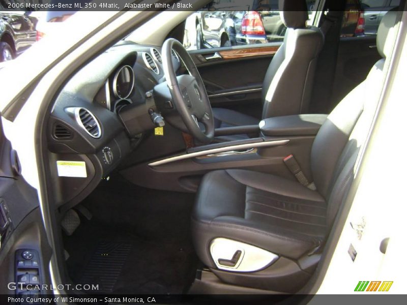 Alabaster White / Black 2006 Mercedes-Benz ML 350 4Matic