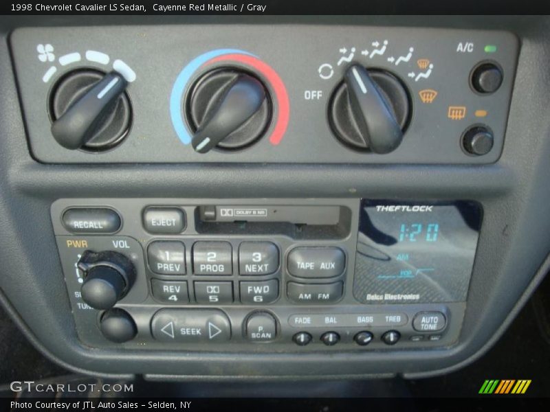 Cayenne Red Metallic / Gray 1998 Chevrolet Cavalier LS Sedan