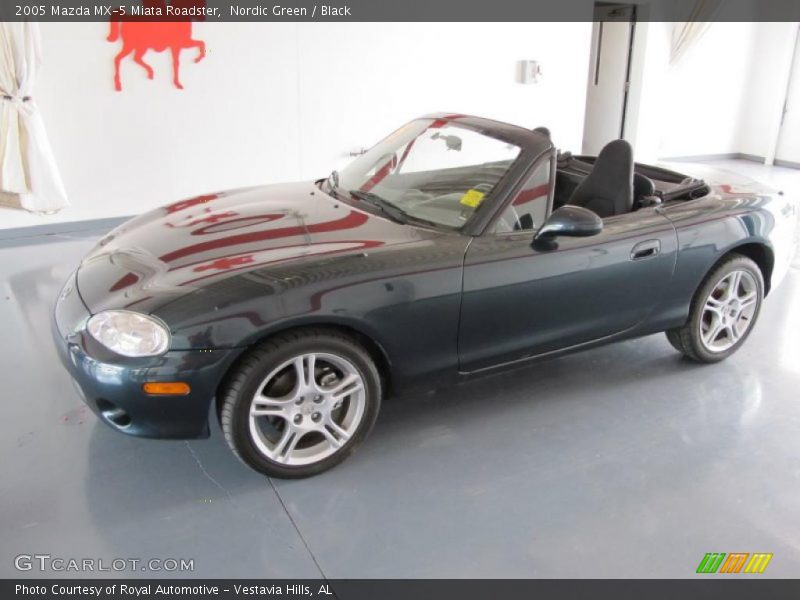 Nordic Green / Black 2005 Mazda MX-5 Miata Roadster