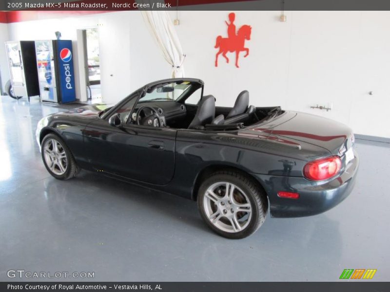 Nordic Green / Black 2005 Mazda MX-5 Miata Roadster