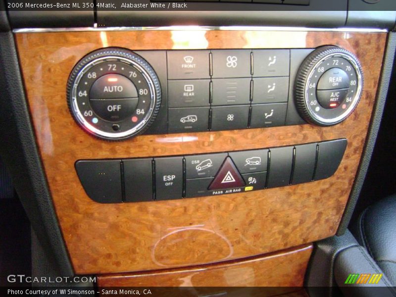 Alabaster White / Black 2006 Mercedes-Benz ML 350 4Matic