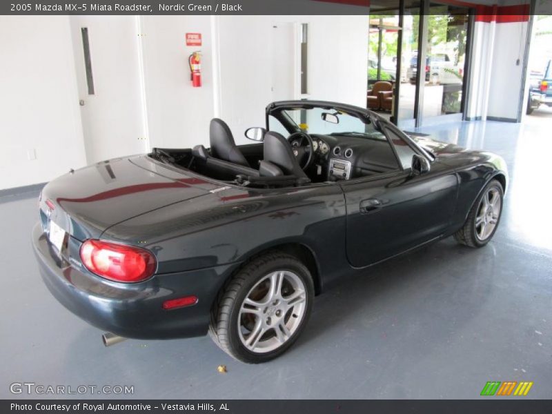 Nordic Green / Black 2005 Mazda MX-5 Miata Roadster