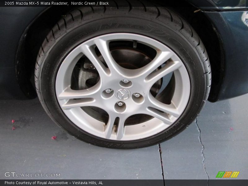 Nordic Green / Black 2005 Mazda MX-5 Miata Roadster