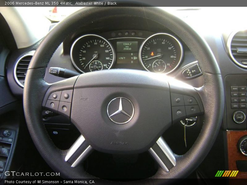 Alabaster White / Black 2006 Mercedes-Benz ML 350 4Matic