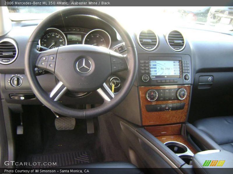 Alabaster White / Black 2006 Mercedes-Benz ML 350 4Matic