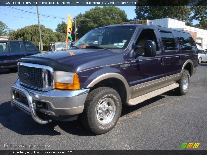 Deep Wedgewood Blue Metallic / Medium Parchment 2001 Ford Excursion Limited 4x4