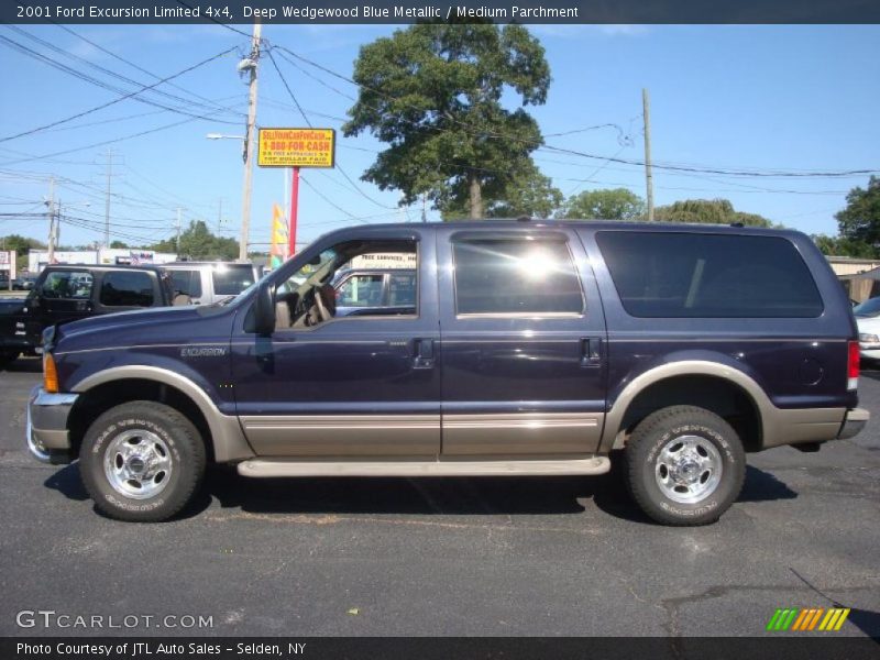 Deep Wedgewood Blue Metallic / Medium Parchment 2001 Ford Excursion Limited 4x4