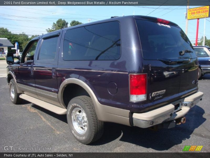 Deep Wedgewood Blue Metallic / Medium Parchment 2001 Ford Excursion Limited 4x4