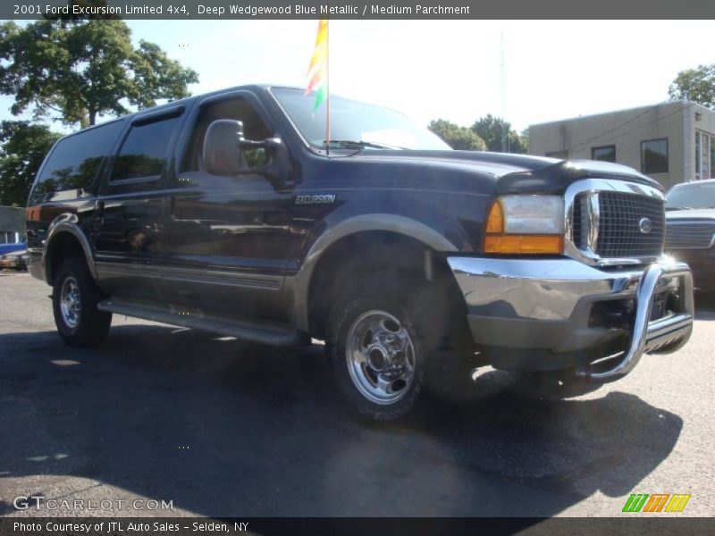 Deep Wedgewood Blue Metallic / Medium Parchment 2001 Ford Excursion Limited 4x4