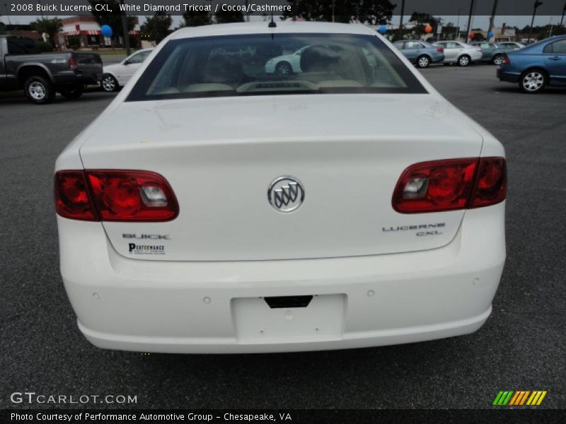 White Diamond Tricoat / Cocoa/Cashmere 2008 Buick Lucerne CXL