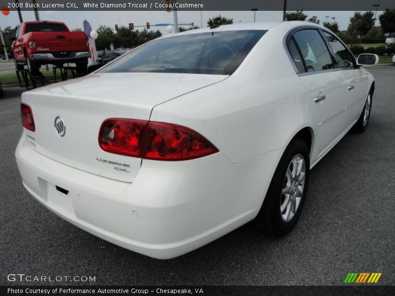 White Diamond Tricoat / Cocoa/Cashmere 2008 Buick Lucerne CXL