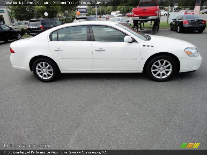 White Diamond Tricoat / Cocoa/Cashmere 2008 Buick Lucerne CXL