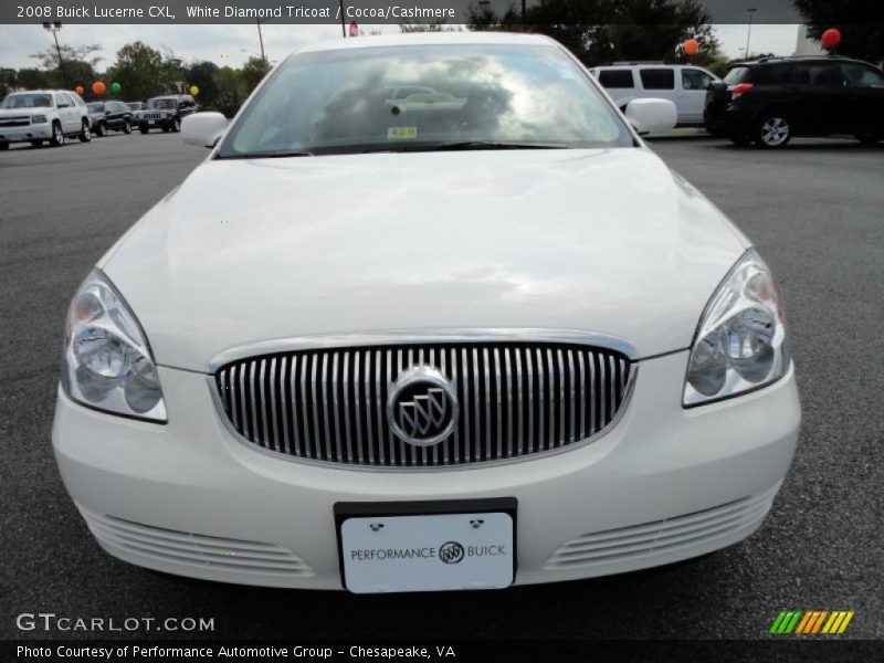 White Diamond Tricoat / Cocoa/Cashmere 2008 Buick Lucerne CXL