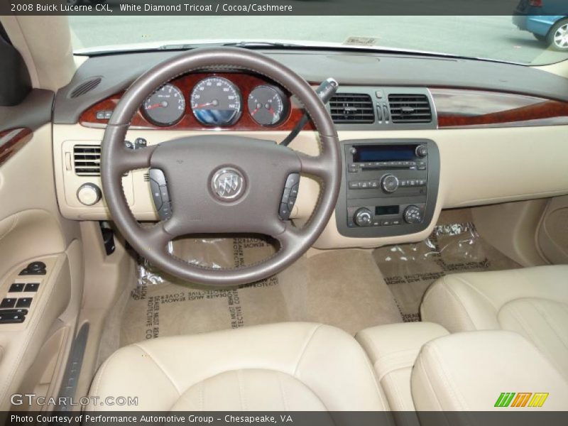 White Diamond Tricoat / Cocoa/Cashmere 2008 Buick Lucerne CXL