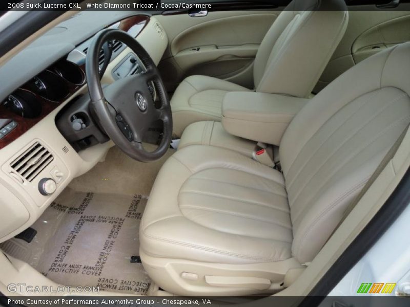 White Diamond Tricoat / Cocoa/Cashmere 2008 Buick Lucerne CXL