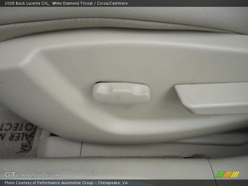 White Diamond Tricoat / Cocoa/Cashmere 2008 Buick Lucerne CXL