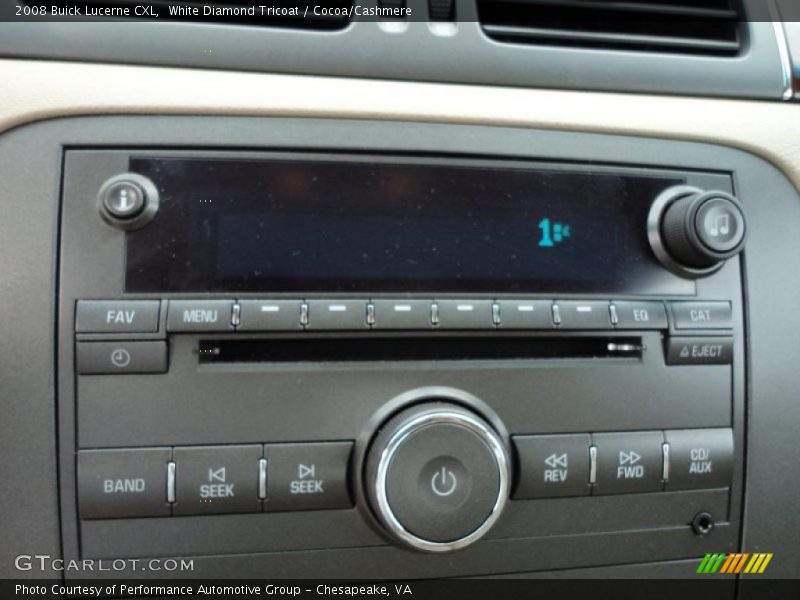 White Diamond Tricoat / Cocoa/Cashmere 2008 Buick Lucerne CXL