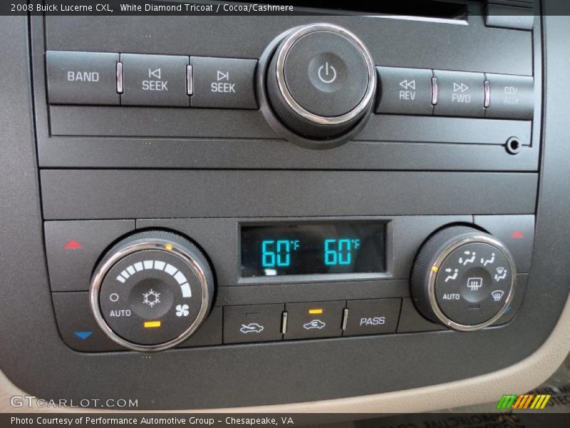 White Diamond Tricoat / Cocoa/Cashmere 2008 Buick Lucerne CXL