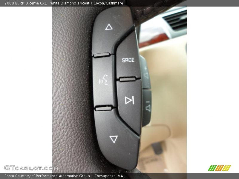 White Diamond Tricoat / Cocoa/Cashmere 2008 Buick Lucerne CXL