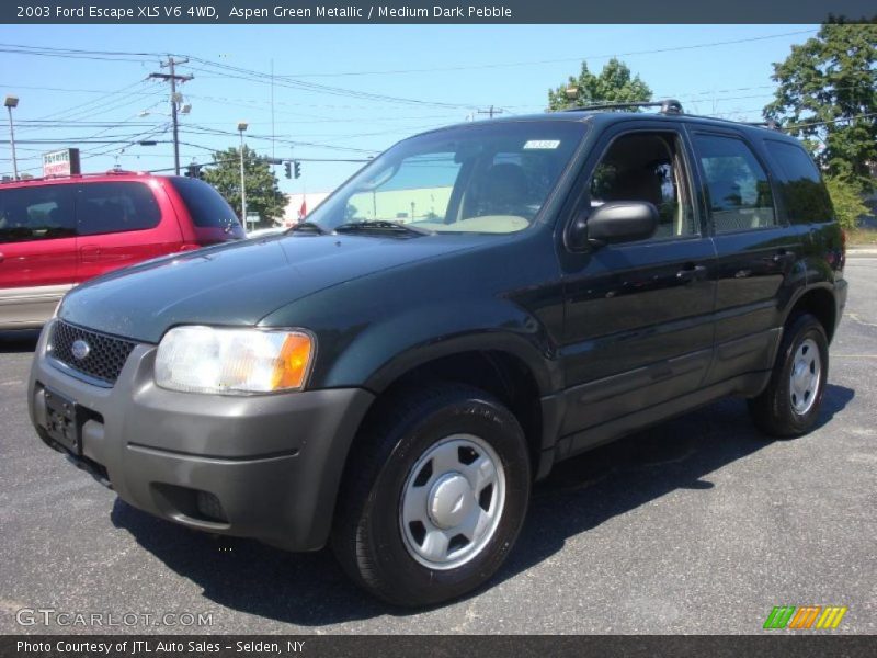 Aspen Green Metallic / Medium Dark Pebble 2003 Ford Escape XLS V6 4WD