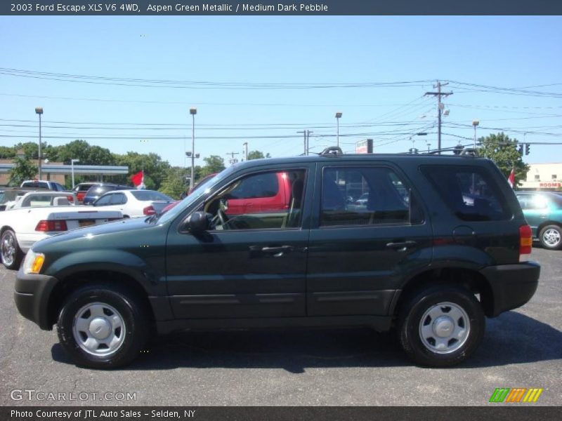 Aspen Green Metallic / Medium Dark Pebble 2003 Ford Escape XLS V6 4WD