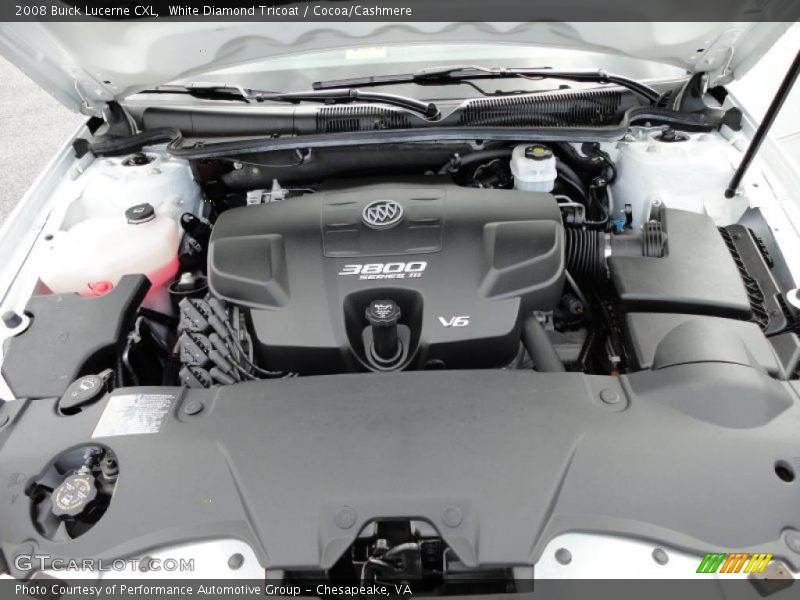 White Diamond Tricoat / Cocoa/Cashmere 2008 Buick Lucerne CXL