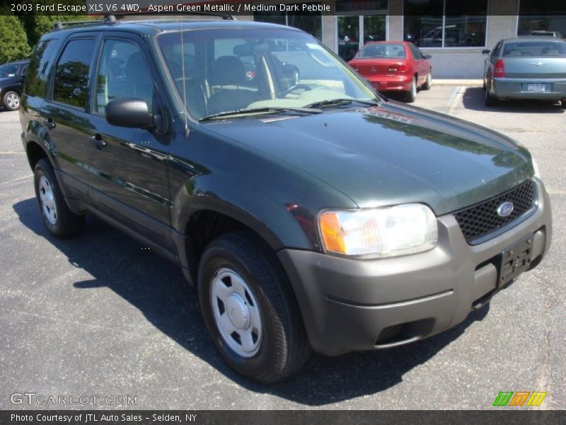 Aspen Green Metallic / Medium Dark Pebble 2003 Ford Escape XLS V6 4WD