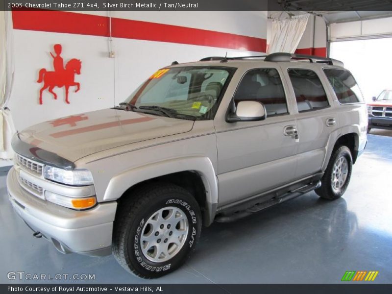 Silver Birch Metallic / Tan/Neutral 2005 Chevrolet Tahoe Z71 4x4