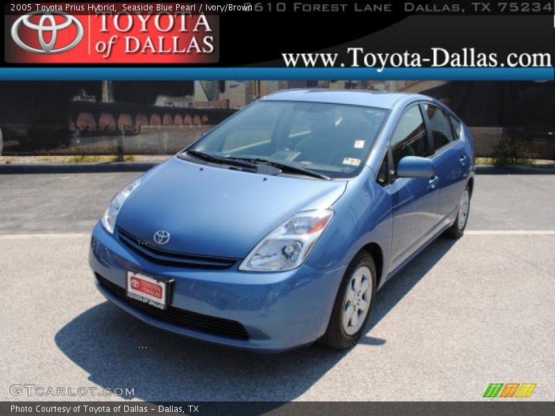 Seaside Blue Pearl / Ivory/Brown 2005 Toyota Prius Hybrid