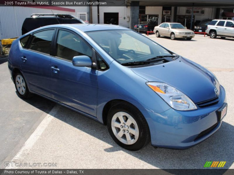 Seaside Blue Pearl / Ivory/Brown 2005 Toyota Prius Hybrid