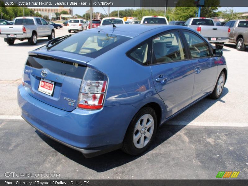 Seaside Blue Pearl / Ivory/Brown 2005 Toyota Prius Hybrid