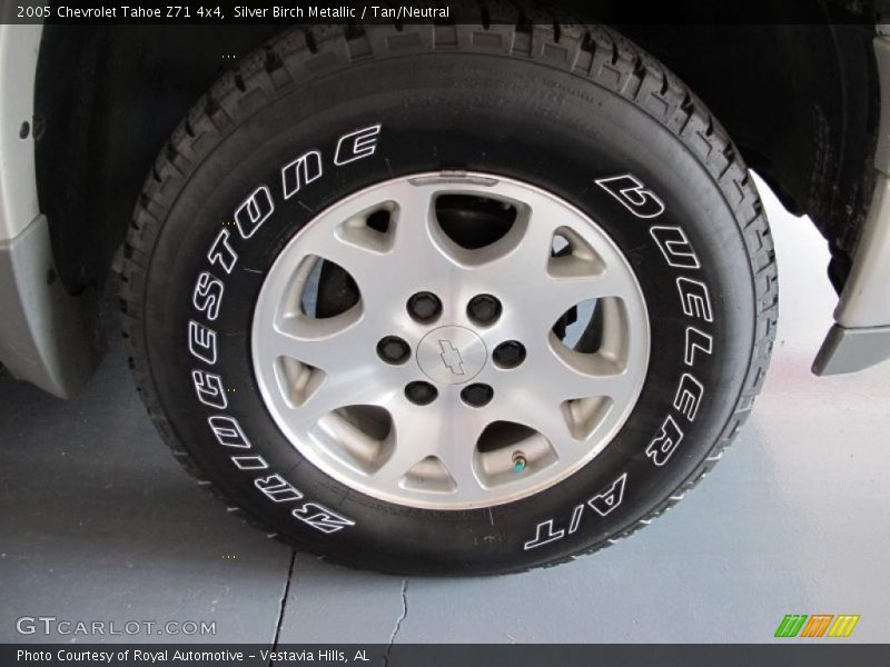 Silver Birch Metallic / Tan/Neutral 2005 Chevrolet Tahoe Z71 4x4