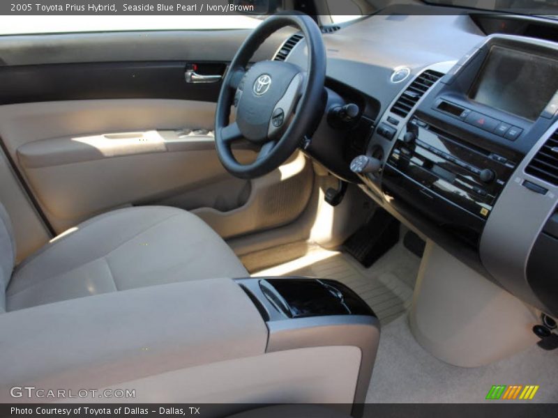 Seaside Blue Pearl / Ivory/Brown 2005 Toyota Prius Hybrid