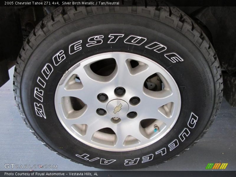 Silver Birch Metallic / Tan/Neutral 2005 Chevrolet Tahoe Z71 4x4