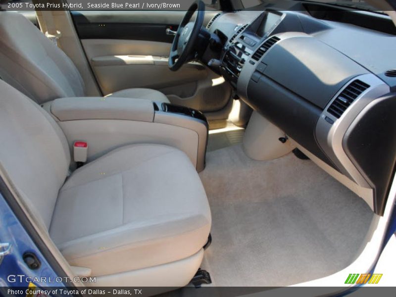 Seaside Blue Pearl / Ivory/Brown 2005 Toyota Prius Hybrid