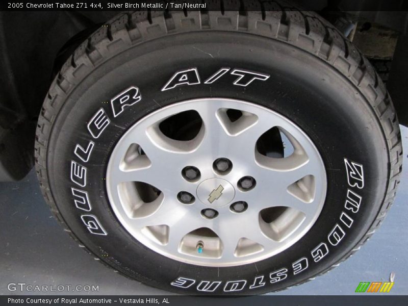Silver Birch Metallic / Tan/Neutral 2005 Chevrolet Tahoe Z71 4x4