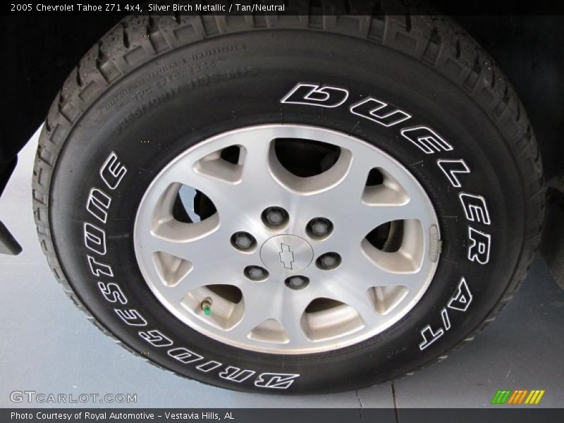 Silver Birch Metallic / Tan/Neutral 2005 Chevrolet Tahoe Z71 4x4