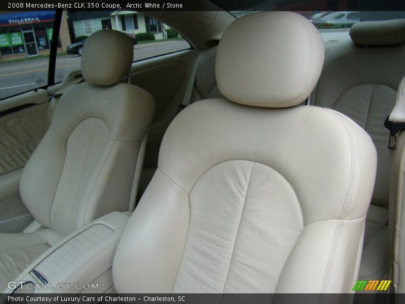 Arctic White / Stone 2008 Mercedes-Benz CLK 350 Coupe