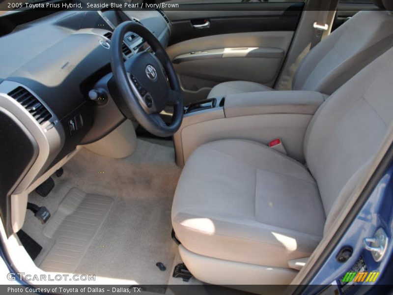Seaside Blue Pearl / Ivory/Brown 2005 Toyota Prius Hybrid