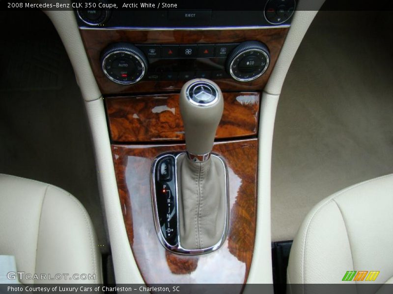 Arctic White / Stone 2008 Mercedes-Benz CLK 350 Coupe
