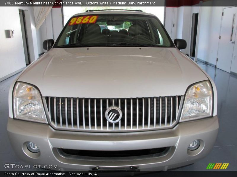 Oxford White / Medium Dark Parchment 2003 Mercury Mountaineer Convenience AWD